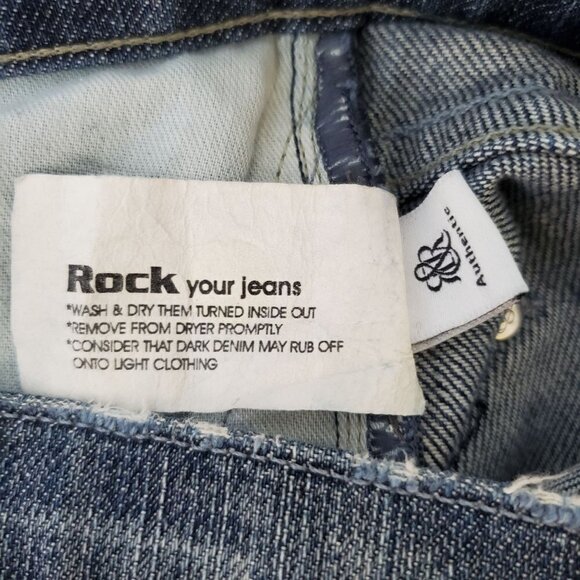 Rock&Republic Button Fly Jeans for Neiman Marcus Straight Leg Womens Low Rise 28 - Picture 9 of 10